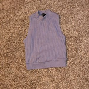NWOT Forever21 Lavender High Neck Cropped Tank Top
